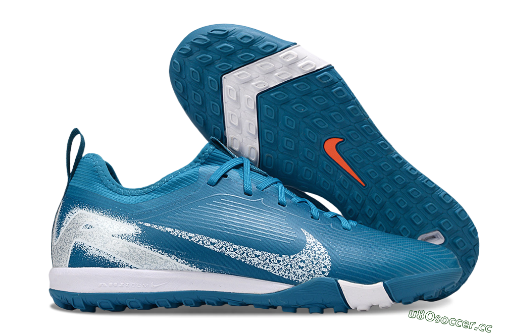 Unisex Nike Air Zoom Mercurial Vapor 16 Pro TF Artificial Turf Low-Tops Football Shoes - Blue/White 2