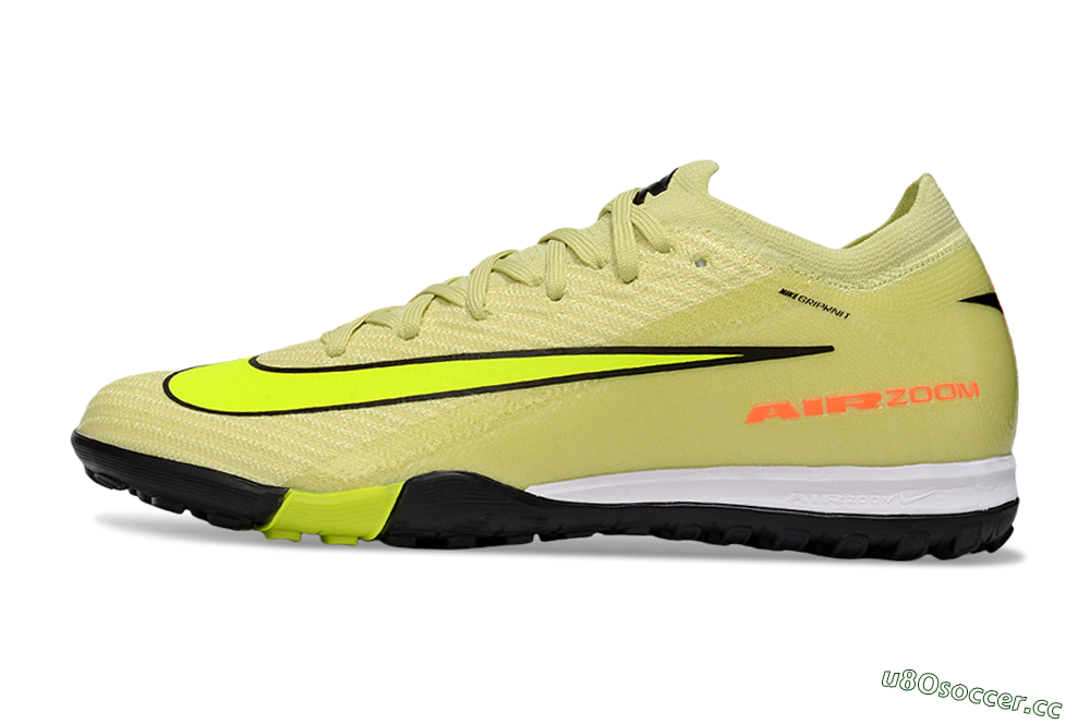 Unisex Nike Air Zoom Mercurial Vapor 16 Elite TF Artificial Turf Low-Tops Football Shoes - Brown/Yellow/Black 0