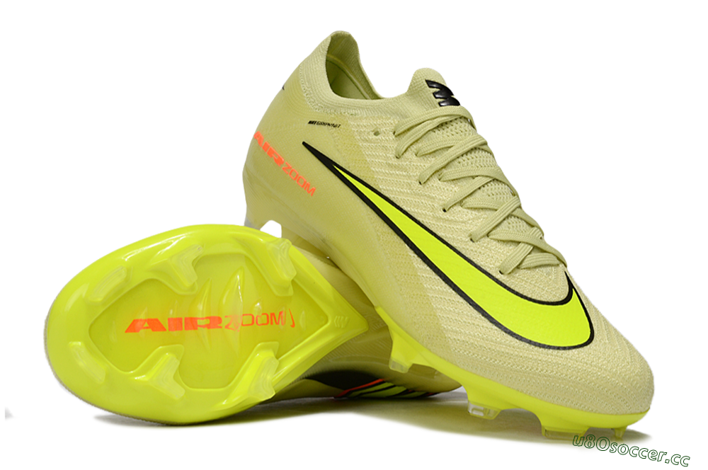 Unisex Nike Air Zoom Mercurial Vapor 16 Elite FG Firm Ground Low-Tops Football Boots - Brown/Yellow/Black 1