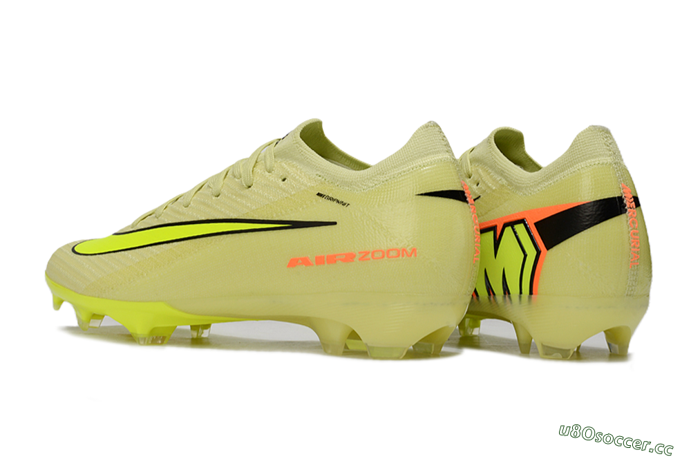 Unisex Nike Air Zoom Mercurial Vapor 16 Elite FG Firm Ground Low-Tops Football Boots - Brown/Yellow/Black 4