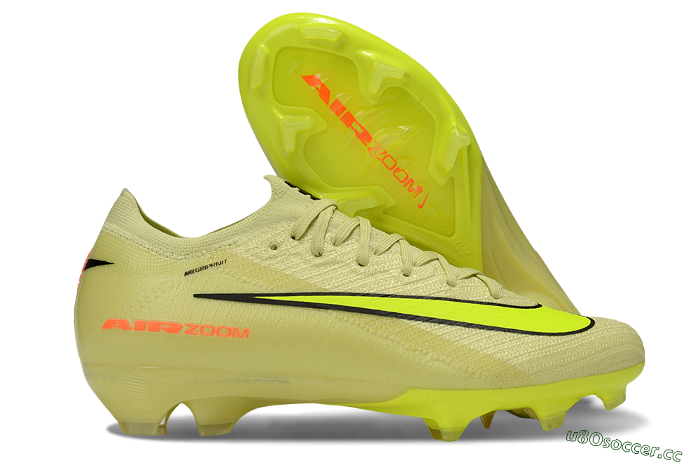 Unisex Nike Air Zoom Mercurial Vapor 16 Elite FG Firm Ground Low-Tops Football Boots - Brown/Yellow/Black 2
