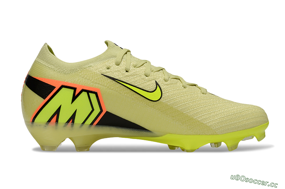 Unisex Nike Air Zoom Mercurial Vapor 16 Elite FG Firm Ground Low-Tops Football Boots - Brown/Yellow/Black 5