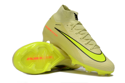 Unisex Nike Air Zoom Mercurial Superfly 10 Elite FG Firm Ground High-Tops Football Boots - Brown/Yellow/Black