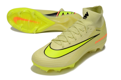 Unisex Nike Air Zoom Mercurial Superfly 10 Elite FG Firm Ground High-Tops Football Boots - Brown/Yellow/Black