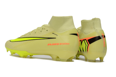 Unisex Nike Air Zoom Mercurial Superfly 10 Elite FG Firm Ground High-Tops Football Boots - Brown/Yellow/Black