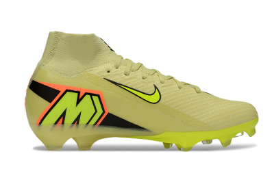 Unisex Nike Air Zoom Mercurial Superfly 10 Elite FG Firm Ground High-Tops Football Boots - Brown/Yellow/Black