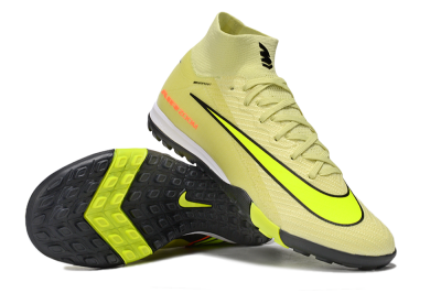Unisex Nike Air Zoom Mercurial Superfly 10 Elite TF Artificial Turf High-Tops Football Shoes - Brown/Yellow/Black