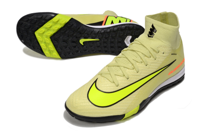 Unisex Nike Air Zoom Mercurial Superfly 10 Elite TF Artificial Turf High-Tops Football Shoes - Brown/Yellow/Black