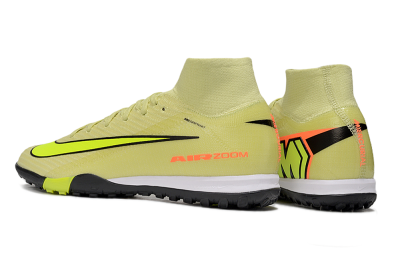 Unisex Nike Air Zoom Mercurial Superfly 10 Elite TF Artificial Turf High-Tops Football Shoes - Brown/Yellow/Black