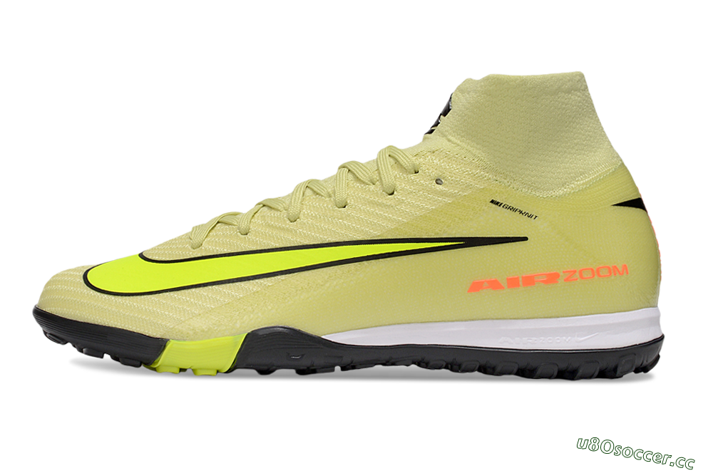 Unisex Nike Air Zoom Mercurial Superfly 10 Elite TF Artificial Turf High-Tops Football Shoes - Brown/Yellow/Black 0