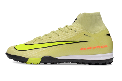 Unisex Nike Air Zoom Mercurial Superfly 10 Elite TF Artificial Turf High-Tops Football Shoes - Brown/Yellow/Black