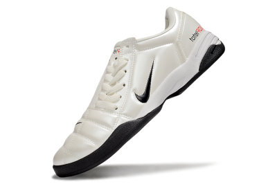 Men's Nike Total 90 II IC Indoor & Futsal Low-Tops Football Shoes - Beige/Black/White