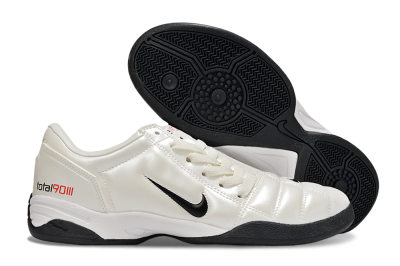 Men's Nike Total 90 II IC Indoor & Futsal Low-Tops Football Shoes - Beige/Black/White