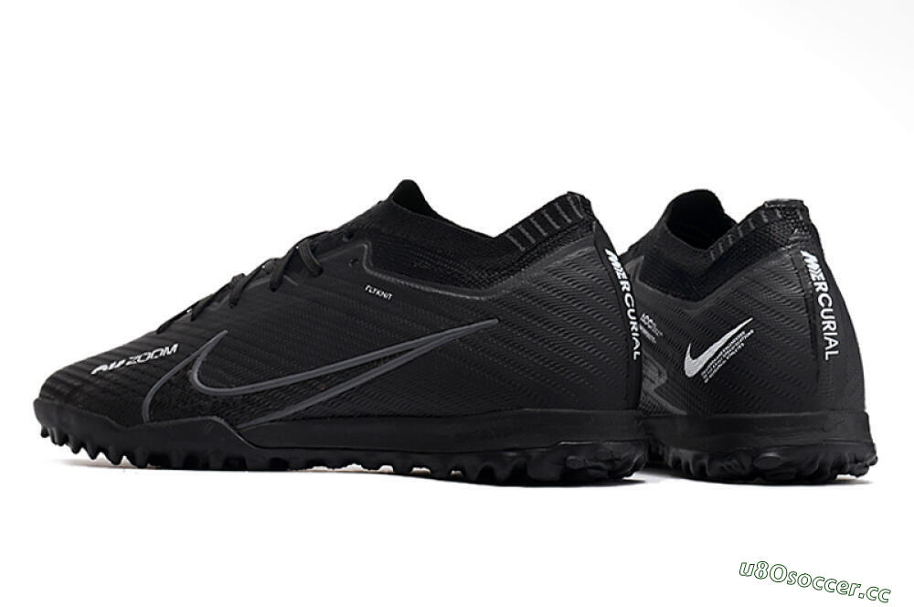 Men's Nike Air Zoom Mercurial Vapor 16 Elite TF Artificial Turf Low-Tops Football Shoes - Black/White/Yellow 4