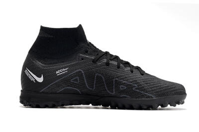 Men's Nike Air Zoom Mercurial Superfly 10 Elite TF Artificial Turf High-Tops Football Shoes - Black/White/Yellow