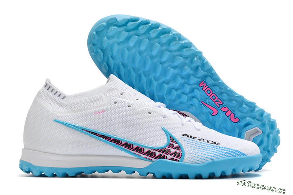 Unisex Nike Air Zoom Mercurial Vapor 16 Elite TF Artificial Turf Low-Tops Football Shoes - White/Red/Blue 2