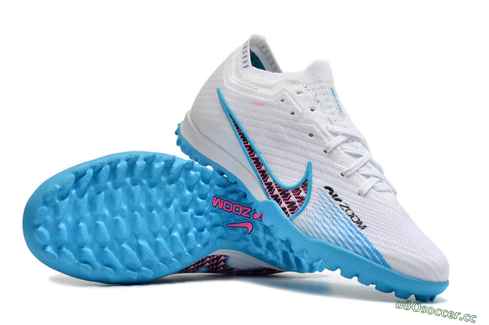 Unisex Nike Air Zoom Mercurial Vapor 16 Elite TF Artificial Turf Low-Tops Football Shoes - White/Red/Blue 1