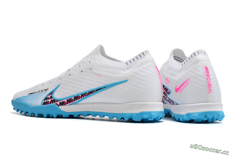 Unisex Nike Air Zoom Mercurial Vapor 16 Elite TF Artificial Turf Low-Tops Football Shoes - White/Red/Blue 4