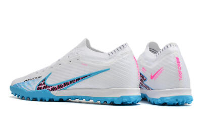 Unisex Nike Air Zoom Mercurial Vapor 16 Elite TF Artificial Turf Low-Tops Football Shoes - White/Red/Blue
