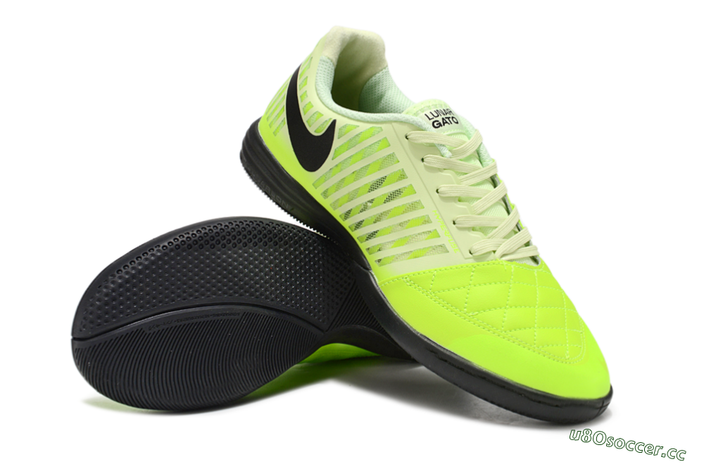Unisex Nike Lunar Gato 2 IC Indoor & Futsal Low-Tops Football Shoes - Yellow/Black 4