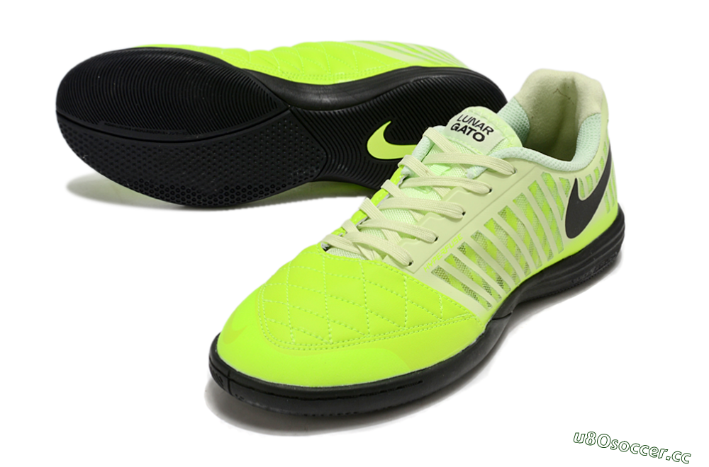Unisex Nike Lunar Gato 2 IC Indoor & Futsal Low-Tops Football Shoes - Yellow/Black 3