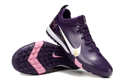 Unisex Nike Air Zoom Mercurial Vapor 16 Pro TF Artificial Turf Low-Tops Football Shoes - Purple/White/Gold