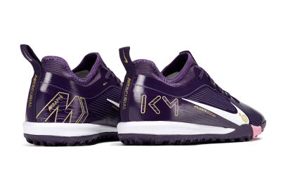 Unisex Nike Air Zoom Mercurial Vapor 16 Pro TF Artificial Turf Low-Tops Football Shoes - Purple/White/Gold