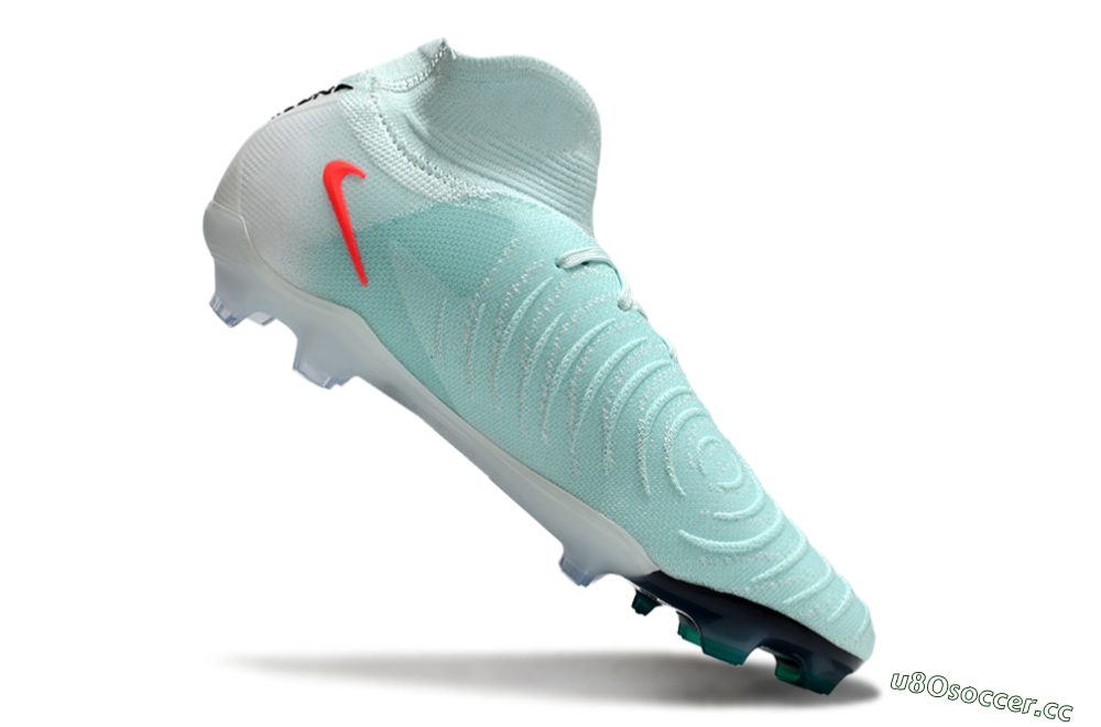 Unisex Nike Phantom Luna Elite FG Firm Ground High-Tops Football Boots - Jade/Red/Black 5