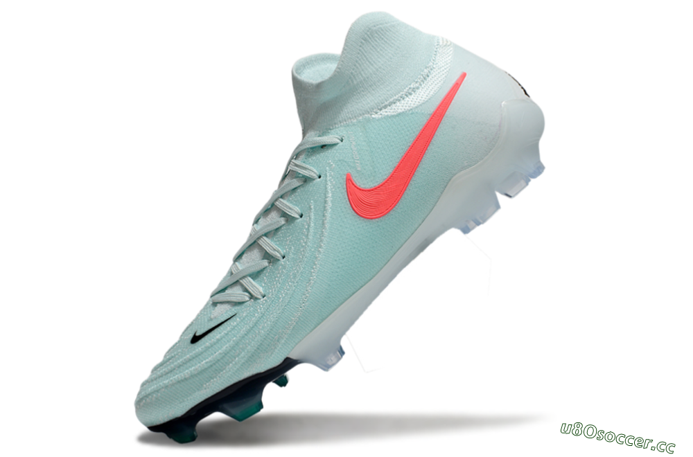 Unisex Nike Phantom Luna Elite FG Firm Ground High-Tops Football Boots - Jade/Red/Black 6