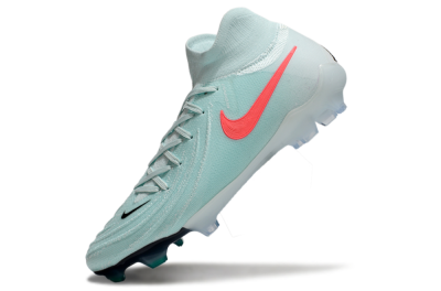 Unisex Nike Phantom Luna Elite FG Firm Ground High-Tops Football Boots - Jade/Red/Black