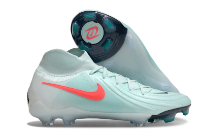 Unisex Nike Phantom Luna Elite FG Firm Ground High-Tops Football Boots - Jade/Red/Black