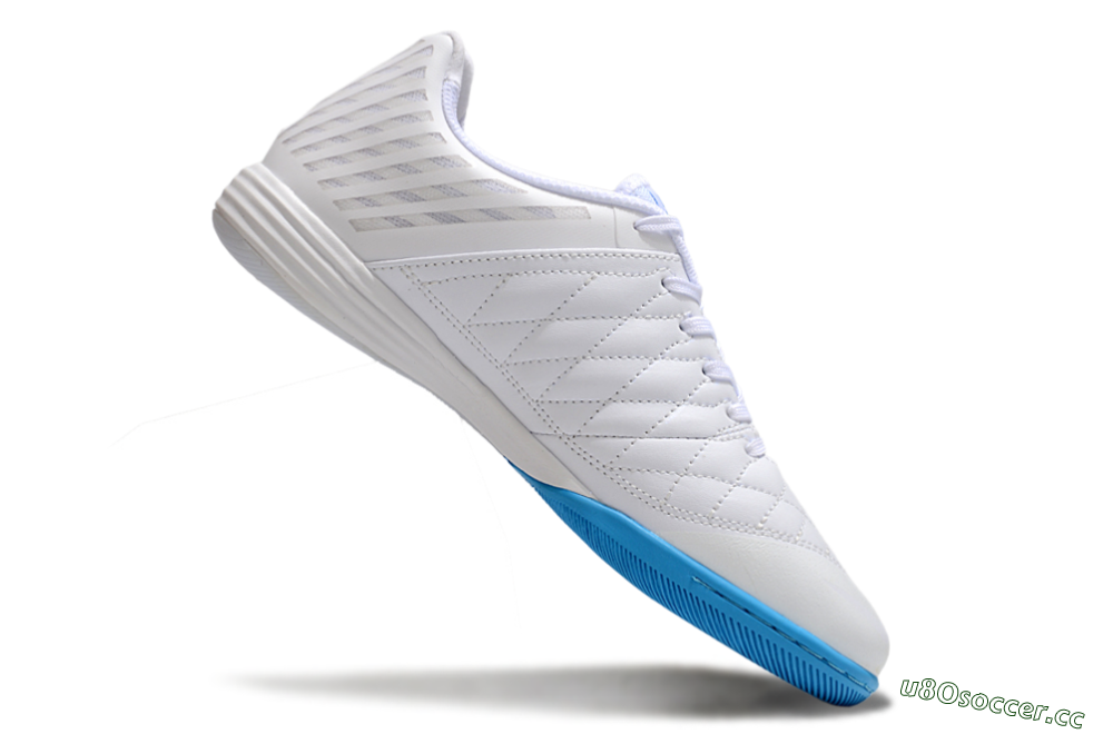 Unisex Nike Lunar Gato 2 IC Indoor & Futsal Low-Tops Football Shoes - White/Blue 5