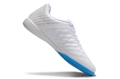 Unisex Nike Lunar Gato 2 IC Indoor & Futsal Low-Tops Football Shoes - White/Blue