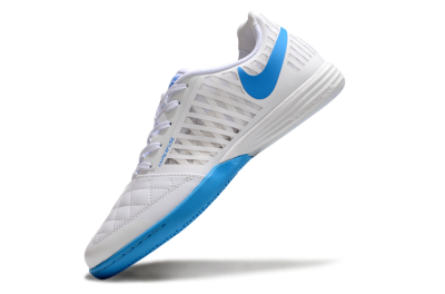 Unisex Nike Lunar Gato 2 IC Indoor & Futsal Low-Tops Football Shoes - White/Blue
