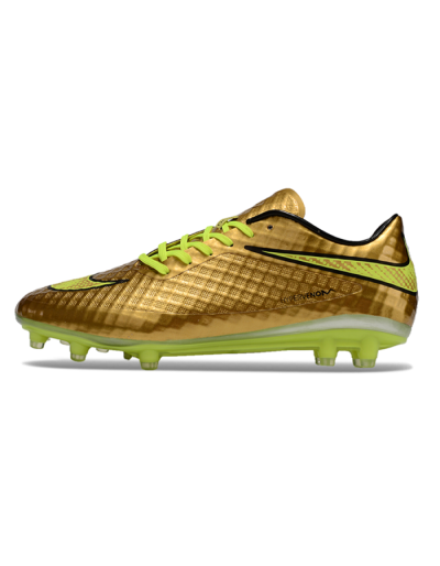 Men's Nike Hypervenom Phantom FG Firm Ground Low-Tops Football Boots - Gold/Yellow/Black