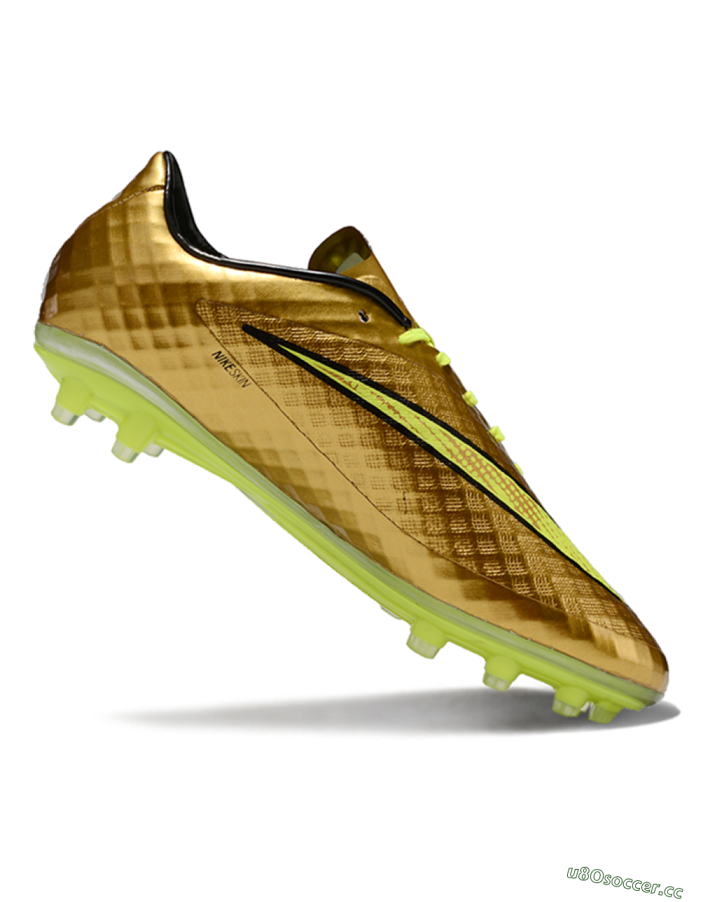 Men's Nike Hypervenom Phantom FG Firm Ground Low-Tops Football Boots - Gold/Yellow/Black 3