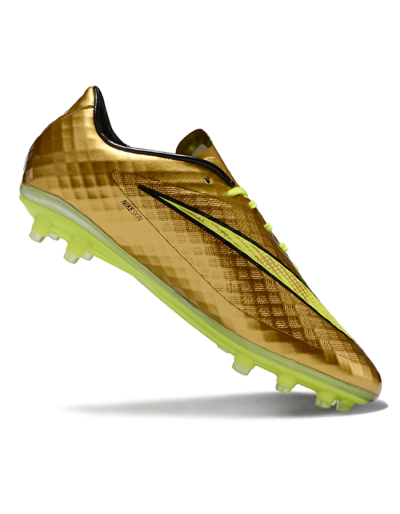 Men's Nike Hypervenom Phantom FG Firm Ground Low-Tops Football Boots - Gold/Yellow/Black