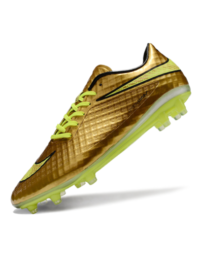 Men's Nike Hypervenom Phantom FG Firm Ground Low-Tops Football Boots - Gold/Yellow/Black