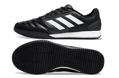 Men's Adidas Top Sala IC Indoor & Futsal Low-Tops Football Shoes - Black/White
