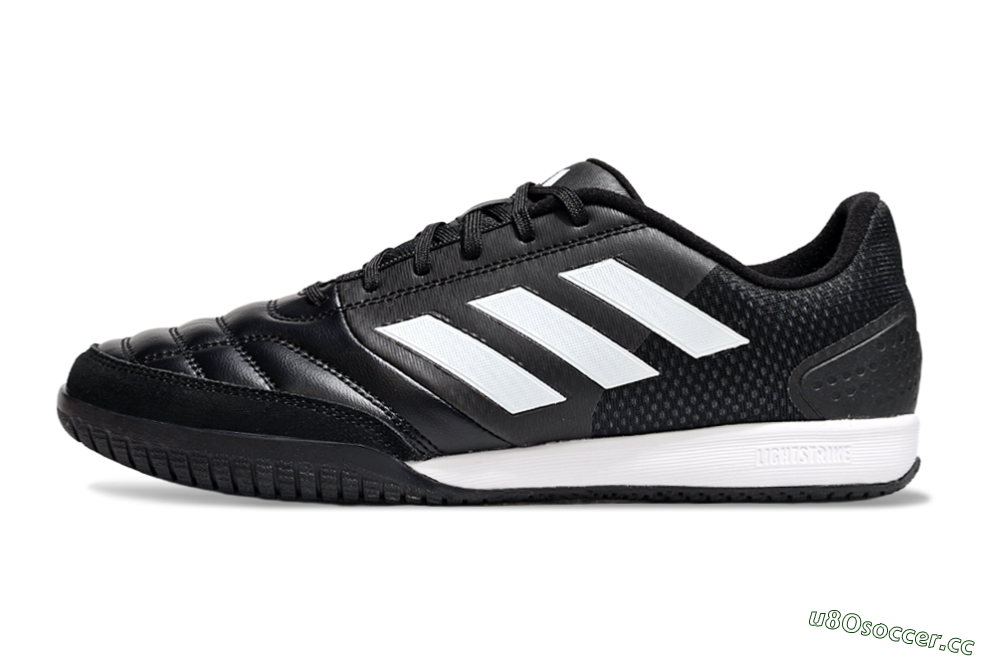Men's Adidas Top Sala IC Indoor & Futsal Low-Tops Football Shoes - Black/White 0