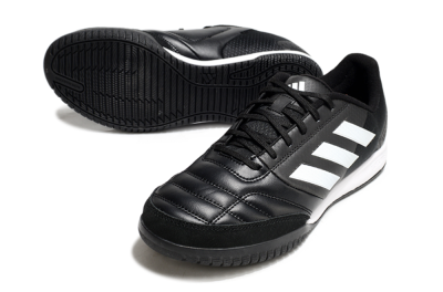 Men's Adidas Top Sala IC Indoor & Futsal Low-Tops Football Shoes - Black/White