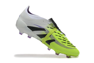 Men's Adidas Predator 25 Elite Foldover Tongue FG Firm Ground Low-Tops Football Boots - Yellow/Black