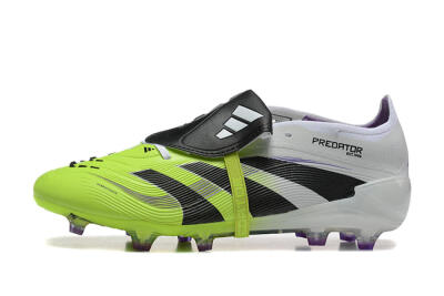 Men's Adidas Predator 25 Elite Foldover Tongue FG Firm Ground Low-Tops Football Boots - Yellow/Black