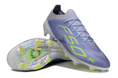 Men's Adidas F50+ Elite Lightstrike Pro FG Firm Ground Low-Tops Football Boots - Blue/Yellow