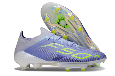 Men's Adidas F50+ Elite Lightstrike Pro FG Firm Ground Low-Tops Football Boots - Blue/Yellow
