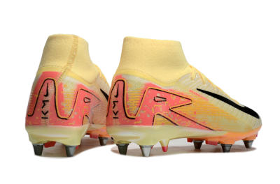 Men's Nike Air Zoom Mercurial Superfly 10 Elite SG Soft Ground High-Tops Football Boots - Yellow/Black/Red