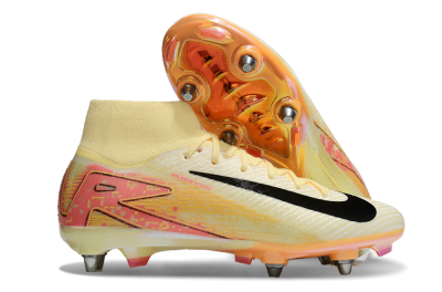 Men's Nike Air Zoom Mercurial Superfly 10 Elite SG Soft Ground High-Tops Football Boots - Yellow/Black/Red