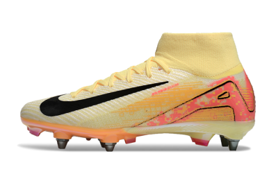 Men's Nike Air Zoom Mercurial Superfly 10 Elite SG Soft Ground High-Tops Football Boots - Yellow/Black/Red