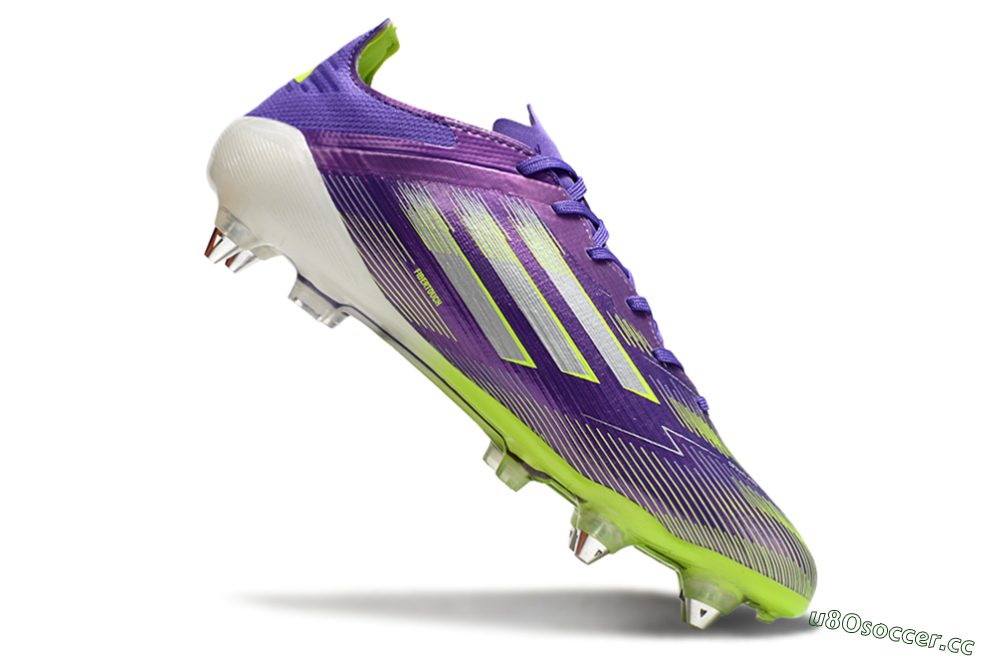 Men's Adidas F50 Elite SG Soft Ground Low-Tops Football Boots - Purple/Silver/Yellow 4