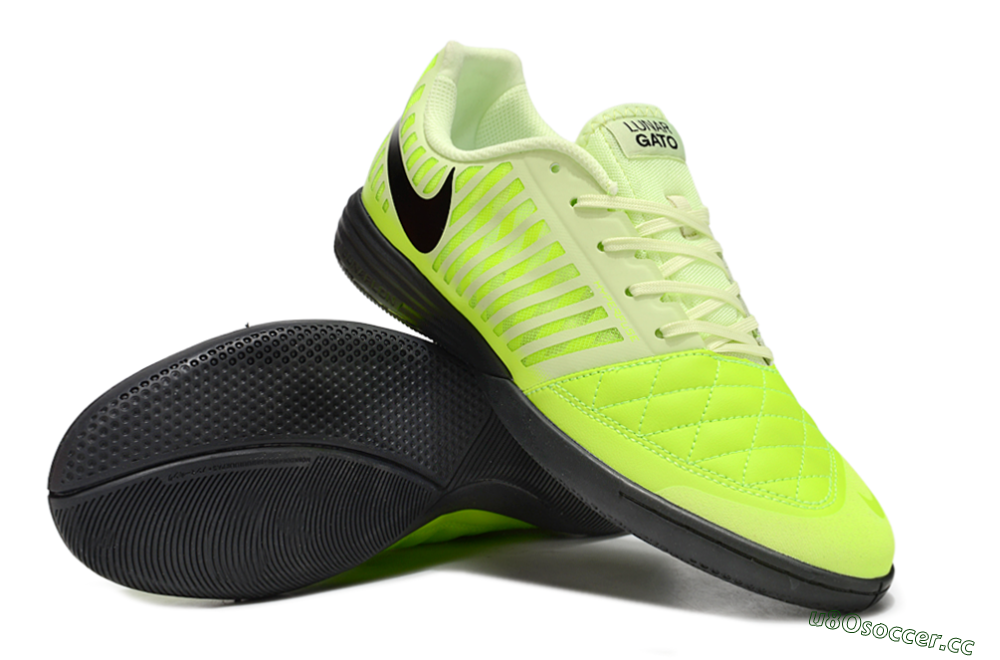 Unisex Nike Lunar Gato 2 IC Indoor & Futsal Low-Tops Football Shoes - Yellow/Black 3